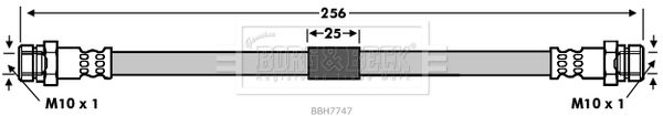 BORG & BECK Bremžu šļūtene BBH7747